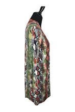 Load image into Gallery viewer, Snake Print Open Front Long Cardigan