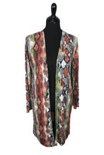 Load image into Gallery viewer, Snake Print Open Front Long Cardigan