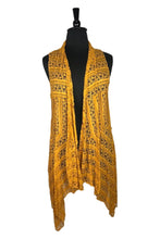 Load image into Gallery viewer, Stretch Lace Vest Mustard