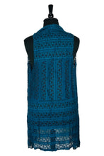 Load image into Gallery viewer, Stretch Lace Vest Teal